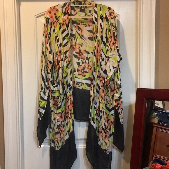 Tops - Floral Kimono Tops - Floral Kimono